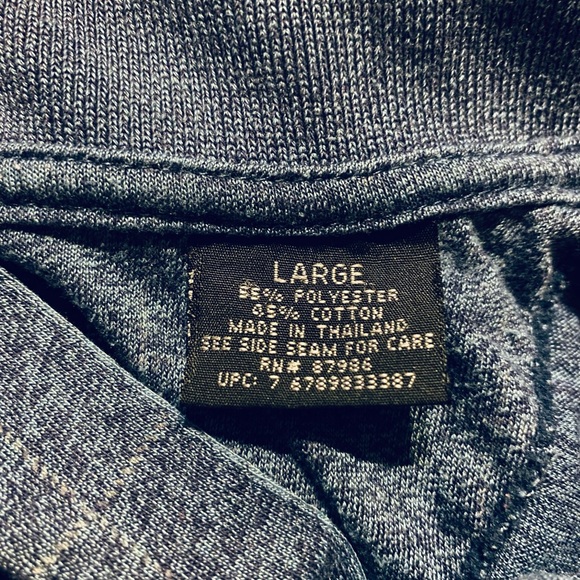 George Men’s Heather Blue Short Sleeve Polo Size Large - Picture 12 of 12